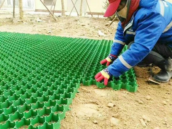 Plastic Grass Paver Grid construction