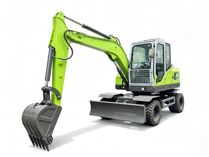 75 Pure‑Electric Wheel Excavator